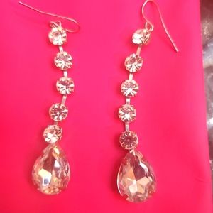 Long Amazing Rhinestone Earrings